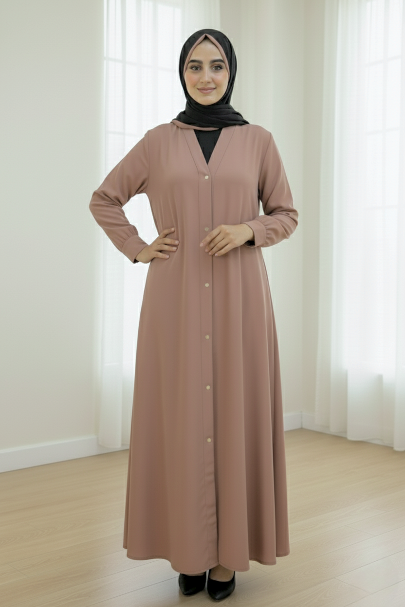 V-Neck Style Burqa