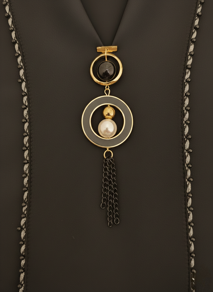 V-Neck Armani Silk Broche Burqa