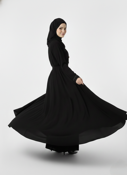 V-Neck Armani Silk Broche Burqa