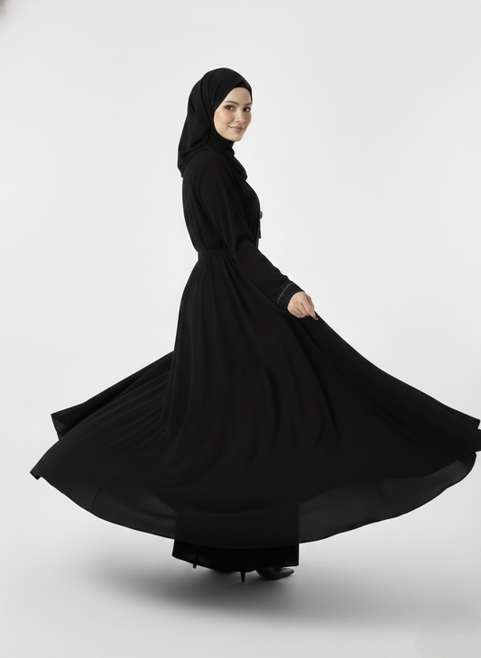 V-Neck Armani Silk Broche Burqa