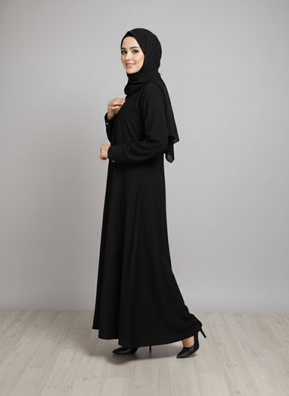 V-neck Broche Style Burqa